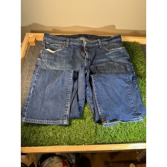 Lucky Mens Blue Jeans 221 Straight 38x30 - Picture 2 of 7